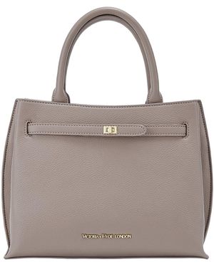 Victoria Hyde London Lambeth Shoulder Bag Leather - Grey