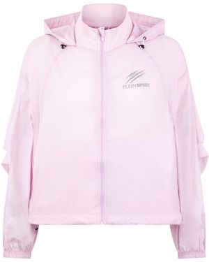 Philipp Plein Windbreaker Jacket Scratch - Roze