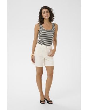 Kaffe Denim Short Kabrook Denim Short Regular Fit - Naturel