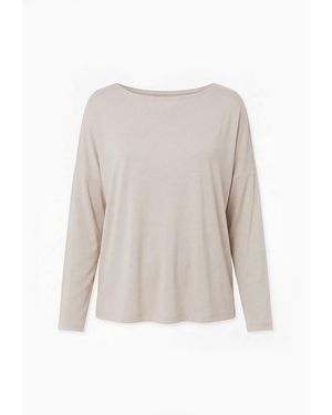 Basiclo Viscose Oversize Longsleeve - Wit