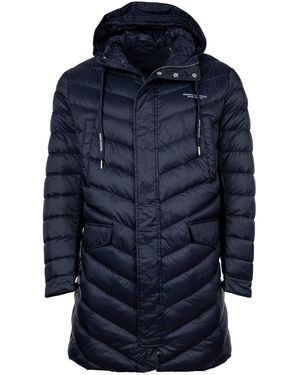ARMANI EXCHANGE Gevoerde Gewatteerde Jas - Blauw
