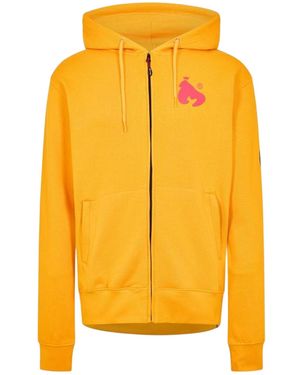 Money Hoodie Met Ritssluiting En Print Op De Rug Voor - Geel