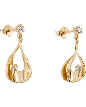 Orphelia 'Etoile' 925 Sterling Drop Earrings - Metallic