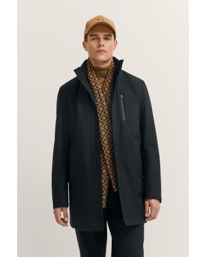 Bugatti Herren Regenjas Modern Fit Waterdicht En Ademend - Blauw