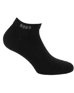 BOSS Bamboe Enkelsokken (Set Van 2) - Zwart