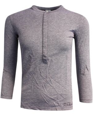 Timberland 3/4 Sleeve Modal Henley Jersey T-Shirt Top 29688 510 Rw32 - Grey