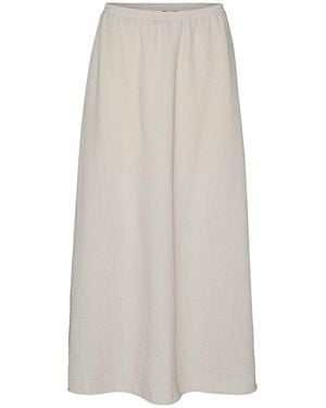 Vero Moda Kita Maxi-Rok Voor - Grijs