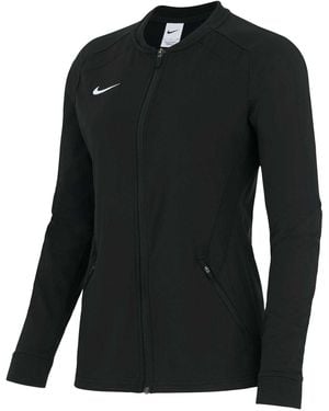 Nike Gebreide Trainingsjas Voor - Zwart