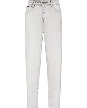 Philipp Plein Jeans Mom Pasvorm - Grijs