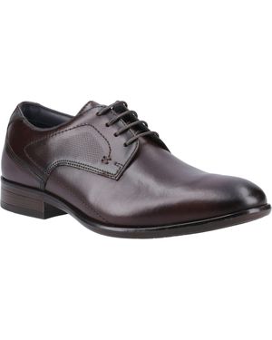 Pod Carl Leather Chestnut Lace-Up Shoes - Brown