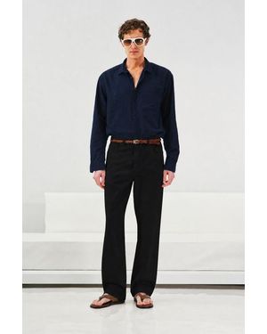 Giesto Mid Waist Straight Leg Jeans - Blue