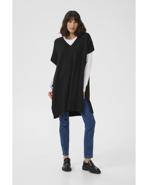 Kaffe Poncho Kaannetta Loose Fit - Blauw