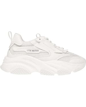 Steve Madden Possession-E Sneakers Met Dikke Plateauzool Voor - Wit