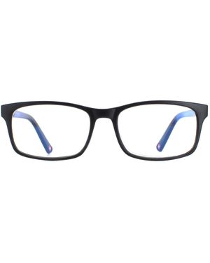 Montana Leesbril Blf73 Mat Blauw Licht Blok +2,50 - Zwart