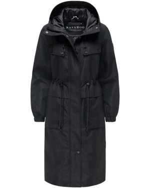 Navahoo Parka Tussenjas Kirschwind Met Capuchon - Zwart