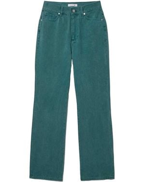 Lacoste Natuurlijk Geverfde Denim Rechte Benen Jeans - Groen