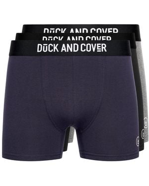 Duck and Cover Bronteen Boxer Shorts (Pack Of 3) Marl) - Blue