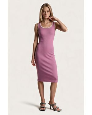 Msn-Collection Midi Dress - Pink