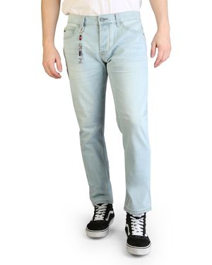 Yes-Zee Straight Leg Light Wash Jeans - Blue