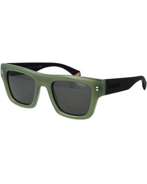 Polaroid Bicolour Plastic Sunglasses - Green
