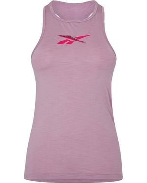 Reebok Barbie-Tanktop Met Grafische Print Voor - Paars