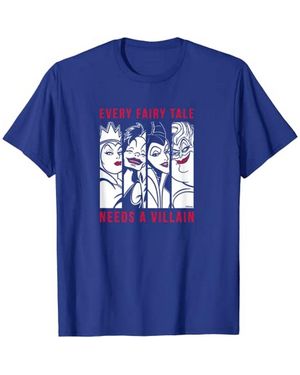 Disney Every Fairy Tale Needs A Villain Cotton T-Shirt - Blue