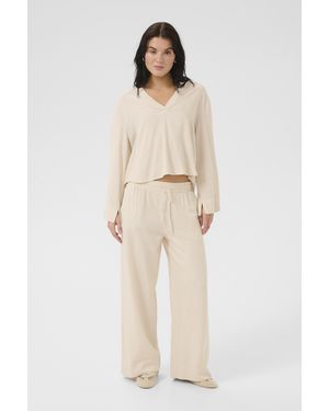 My Essential Wardrobe Casual Broek Casual Fit - Naturel