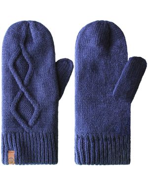 Timberland Cable Mitten Gloves - Blue