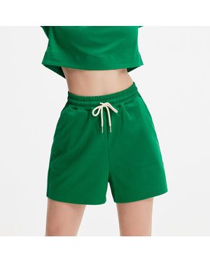 S&J Weekends Sporty Short Broek Trui - Groen