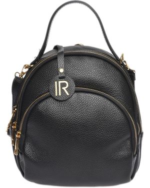 Isabella Rhea Zwart Rundleer Tas