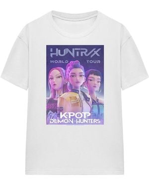 K-Pop Demon Hunters Ladies World Tour Huntr/X Poster T-Shirt - Purple