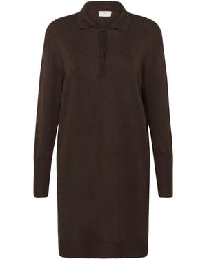 Kaffe Jurk Kalizza Loose Fit Brown - Bruin