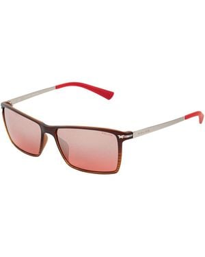 Police Injected Sunglasses - Red