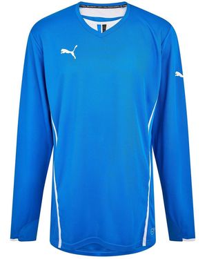 PUMA King-Shirt Met Lange Mouwen Voor - Blauw