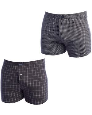 Abanderado Pack-2 Essential Boxers With Elastic A0100 - Blue