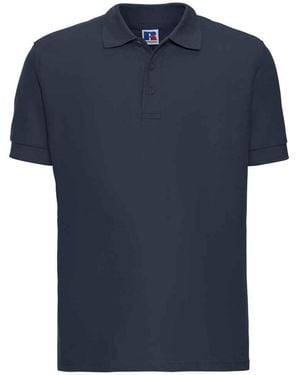 Russell Ultimate Cotton Pique Polo Shirt (French) - Blue