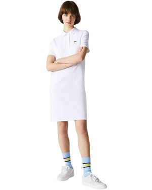 Lacoste Piqué Poloshirt Met Korte Mouwen - Wit