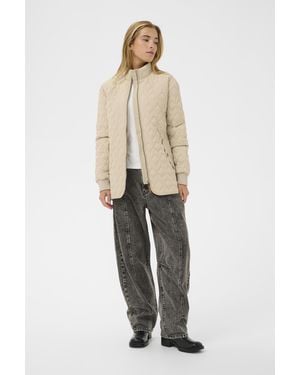 Kaffe Jas Kaleila Jas Loose Fit - Naturel