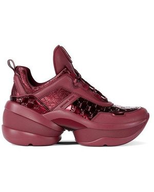 Michael Kors Schoenen ,Rood ,Nylon Olympia Trainer