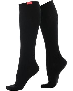 VIM & VIGR Brede M-Wicking Nylon 20-30 Mmhg Compressiesokken - Zwart
