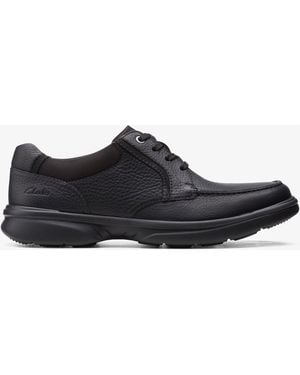 Clarks Bradley Vibe Gevet Leder - Zwart
