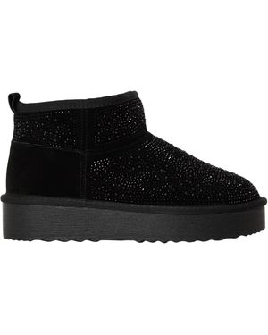 Steve Madden Clydes Suède Platformlaarzen Voor - Zwart