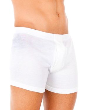 Abanderado Thermal Plain Weave Boxer 0877 - White