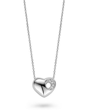 Orphelia Dames 925 Sterling Zilveren Ketting Met Hanger - Zwart