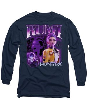 K-Pop Demon Hunters Adult Huntr/X Rumi Long-Sleeved T-Shirt - Blue