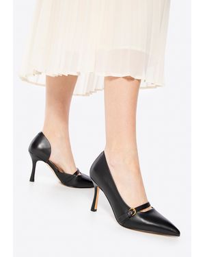 Wittchen Leren Pumps Met Bandje Natuurlijk Leer - Wit