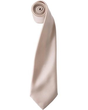 PREMIER Adult Colours Satin Tie - Natural