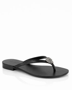Philipp Plein Teenslippers Skull - Wit