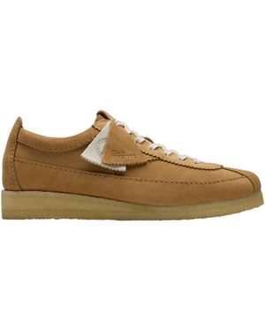 Clarks Wallabe Tor Suède Bootschoenen Voor - Bruin