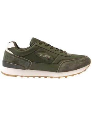 Kappa Suède Platte Sneakers (Legergroen)